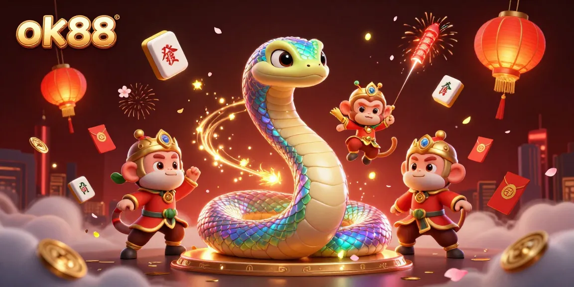 Engage in exciting games at ok88 featuring a vibrant 3D celebration of luck and chance.