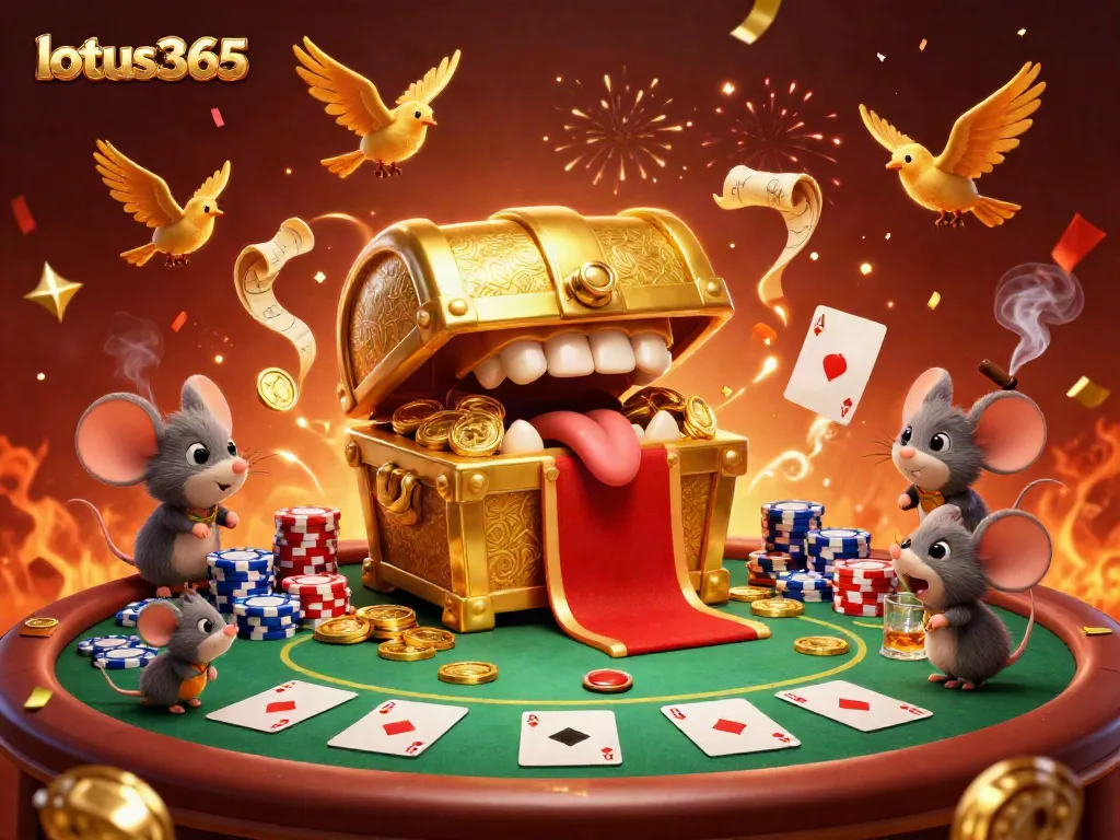 Engage in thrilling gameplay at lotus365 with captivating poker elements and vibrant scene details.