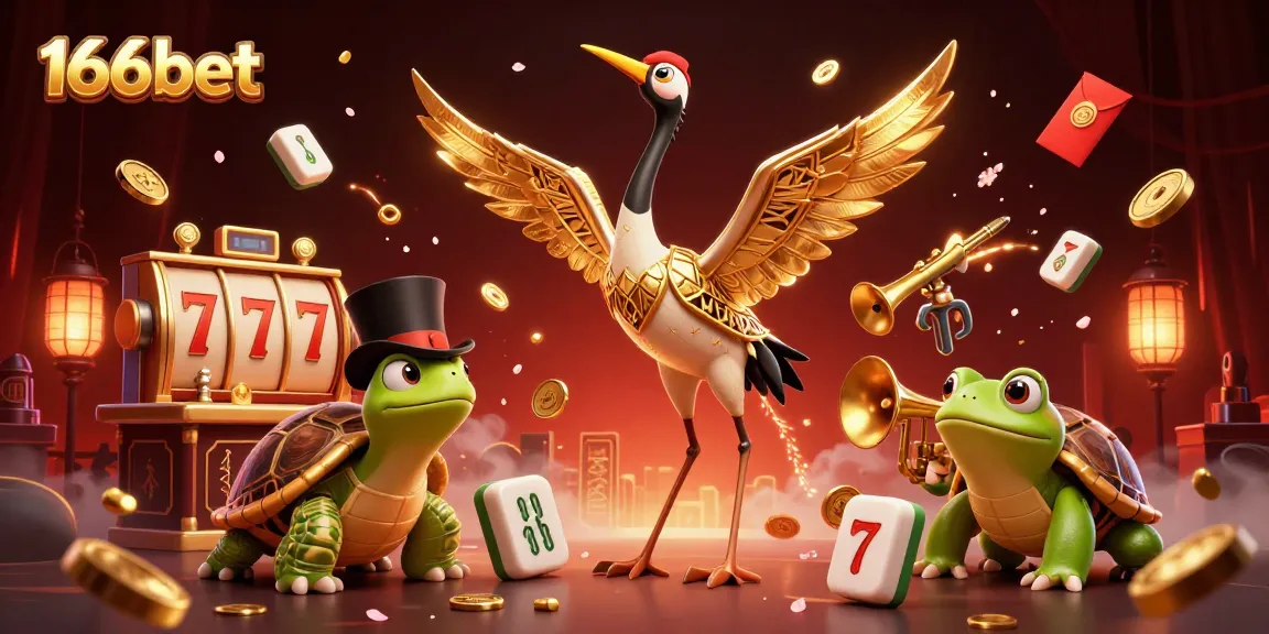 Engage with thrilling games at 166bet, featuring vibrant casino elements and fun characters.
