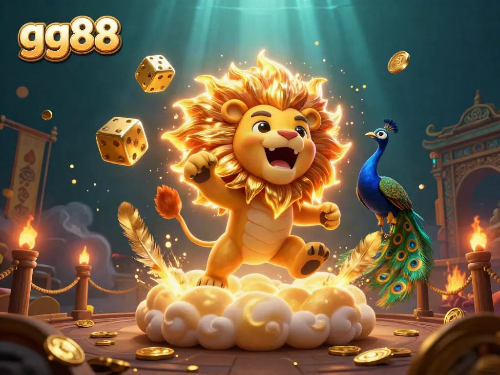 Engage with the vibrant world of gg88 casino, featuring lively cartoon characters and dynamic game elements.