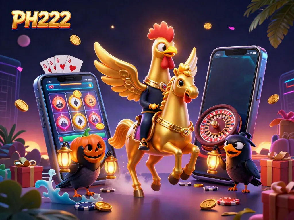 Engage with the PH222 online casino experience amidst vibrant gaming elements and rich visuals.