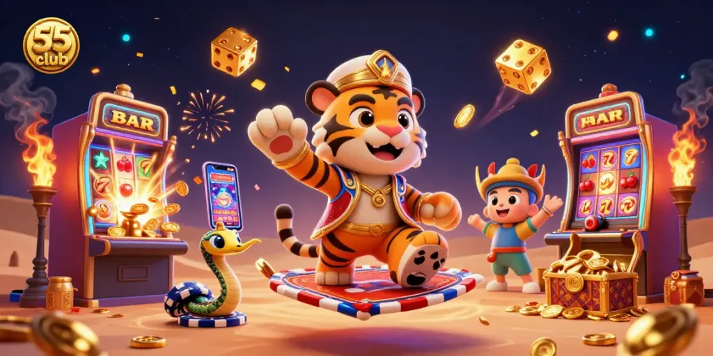 Experience thrilling wins at 55 club with our vibrant slots and casino games