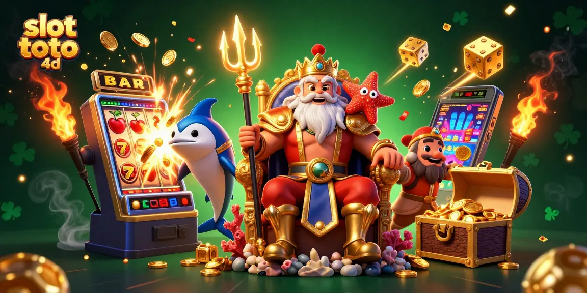 Spin and win with slot toto 4d in this vibrant casino-themed 3D illustration.