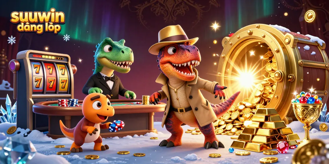 Enjoy thrilling gameplay with suuwin đăng nhập at our exciting animated casino scene featuring unique characters.