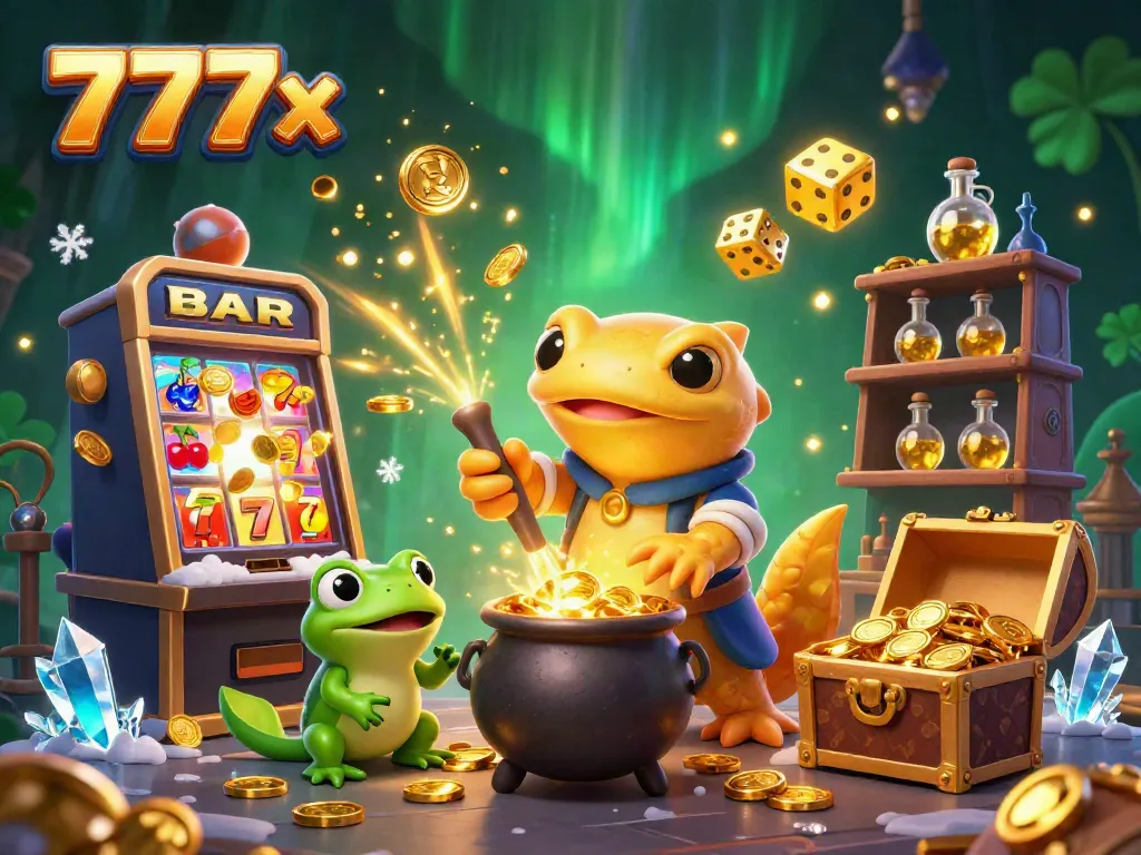 Experience winning moments at 777x with a vibrant casino scene of gold and excitement.