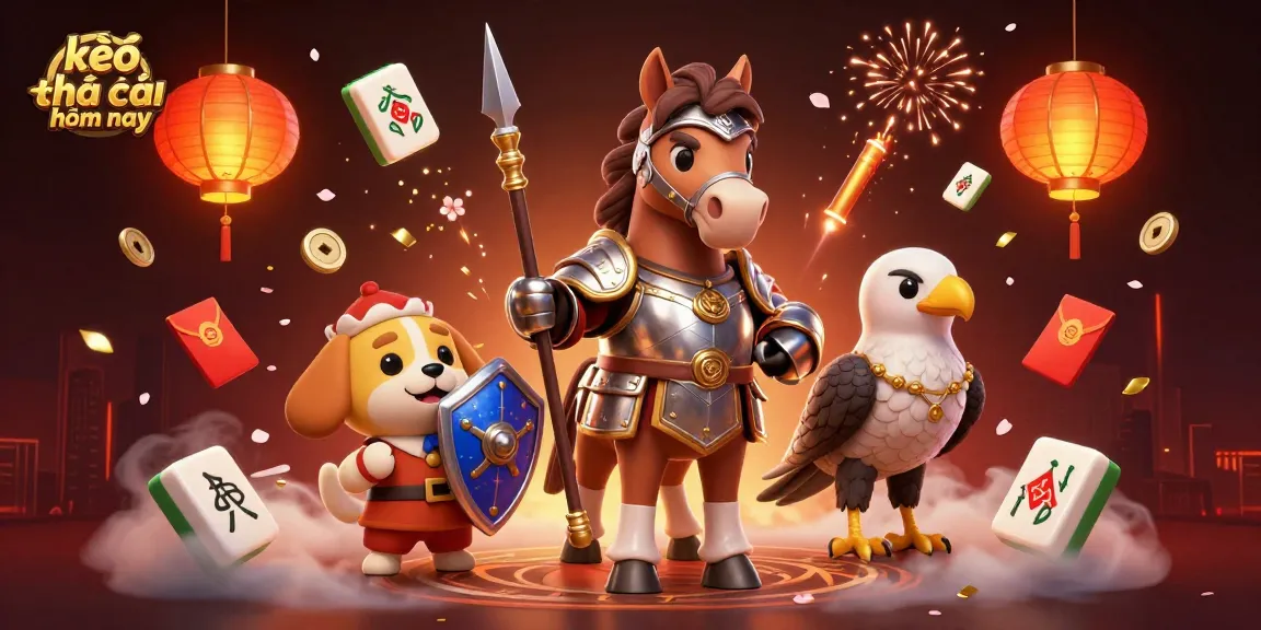 Engage with kèo nhà cái hôm nay in a lively casino scene filled with symbols of fortune and fun.