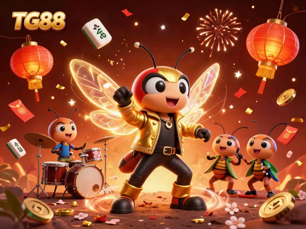 Experience vibrant energy and excitement at TG88 with a lively rock star scene and gambling elements.