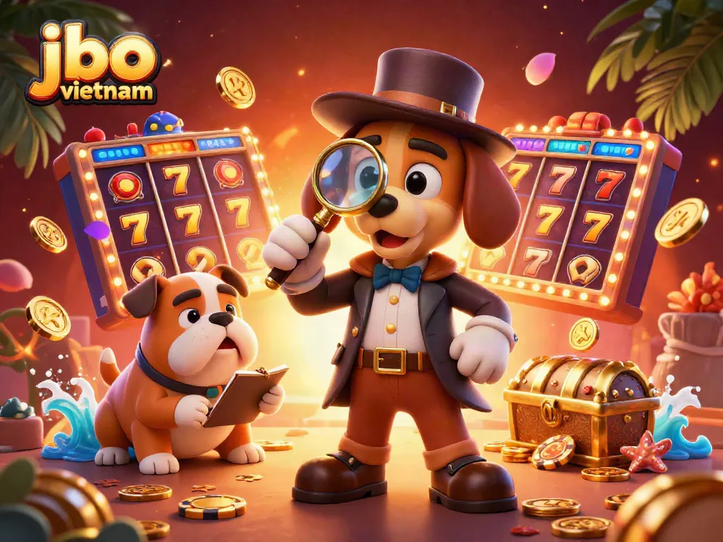 Engage in thrilling slots at jbo vietnam with 3D characters uncovering treasure clues.