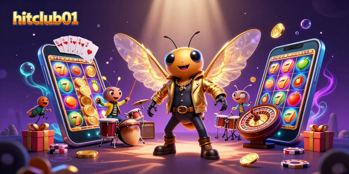 Experience the vibrant hitclub01 scene with a cicada rock star at an online casino.