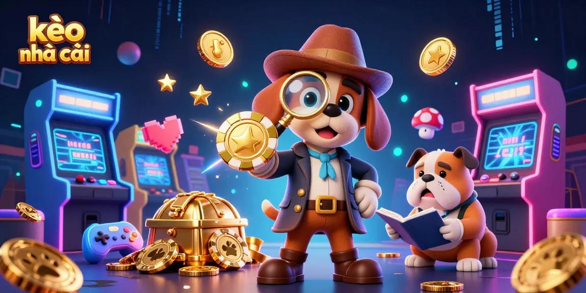 Engage with kèo nhà cái through a vibrant 3D scene showcasing betting mysteries and clues.