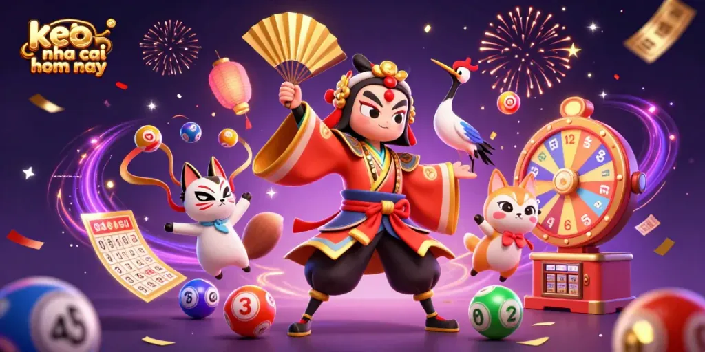 Experience thrilling action with keo nha cai hom nay in this dynamic gambling illustration.