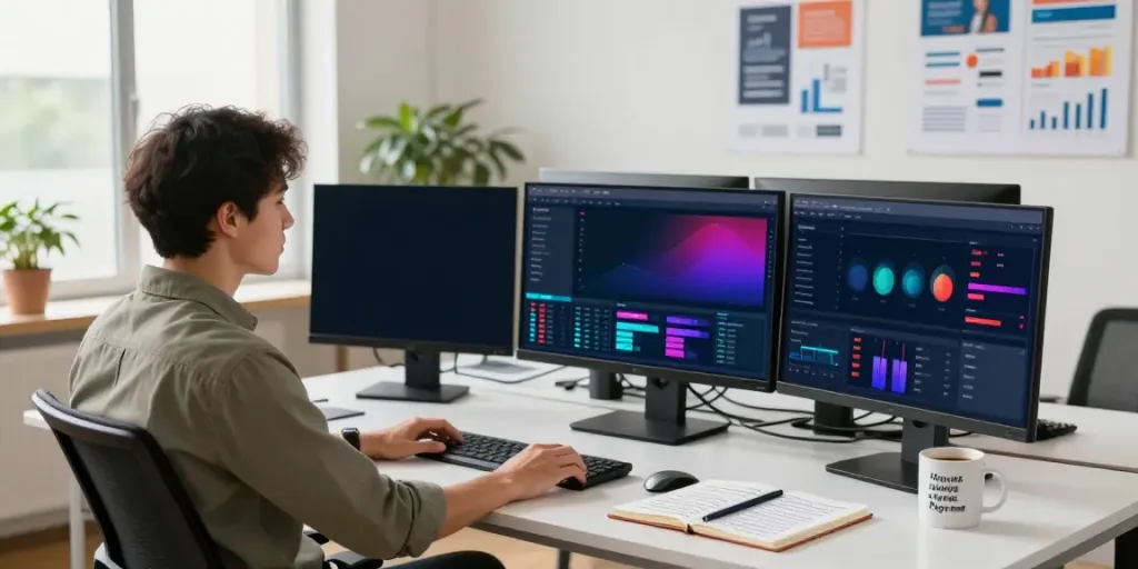 Paid Ads Management dashboard in a modern digital marketing workspace