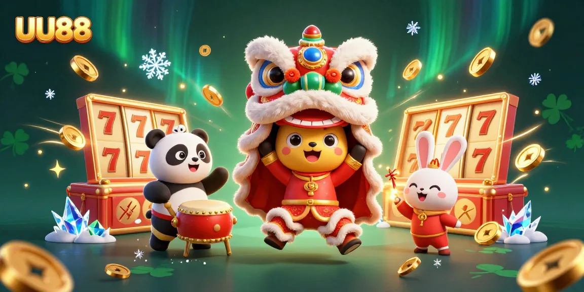 Win big with UU88 at this vibrant casino celebration featuring exquisite game elements.