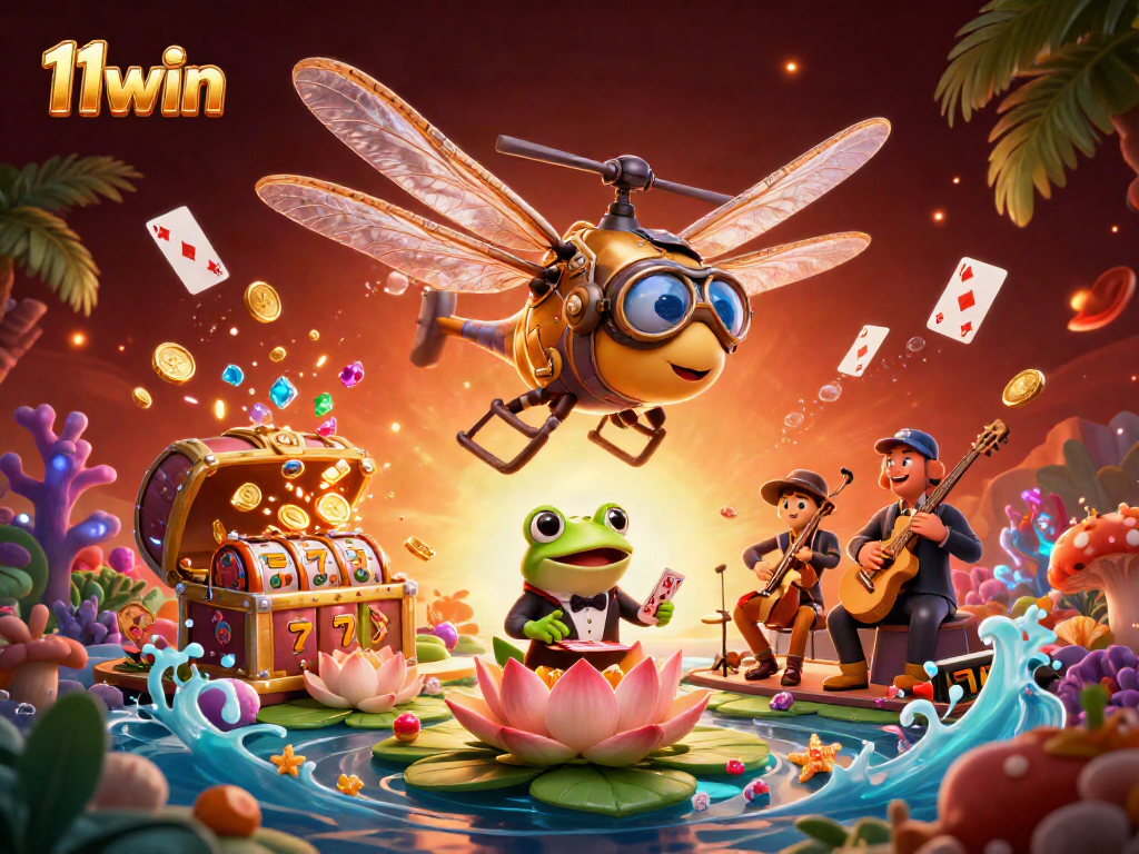 Experience the thrill of 11win with a vibrant 3D casino adventure featuring lively characters and gameplay.