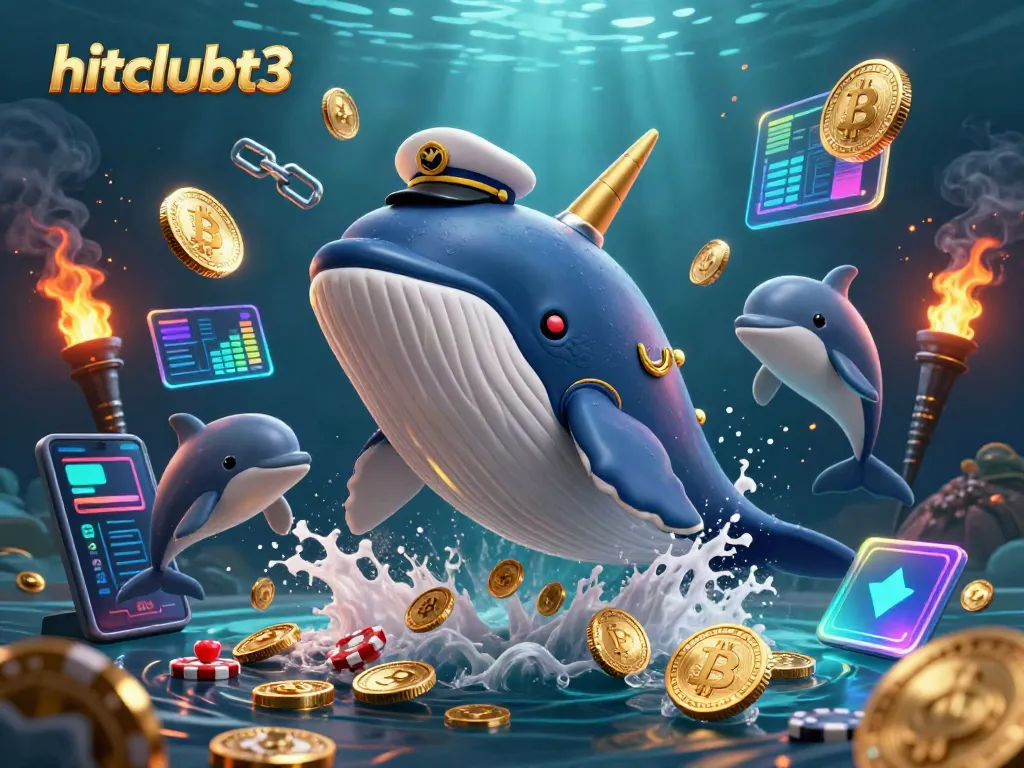 Engage with hitclubt3's vibrant casino world featuring playful characters and crypto elements.